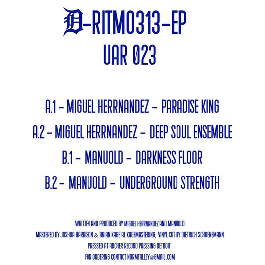 Miguel Hernandez & Manuold D / Ritmo 313 EP