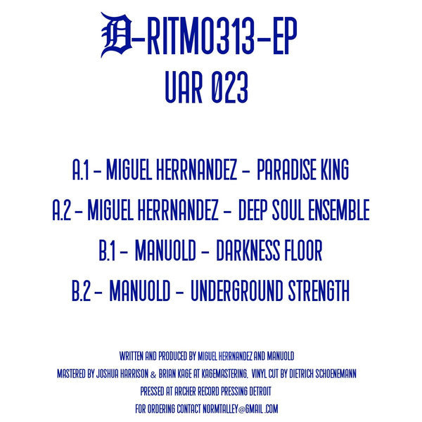 Miguel Hernandez & Manuold D / Ritmo 313 EP